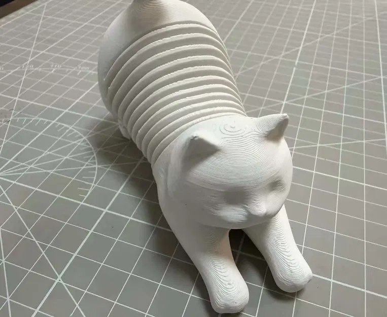 Mèo Lò Xo Duỗi Người Articulated Vui Nhộn (Cần Supports) - Image 1