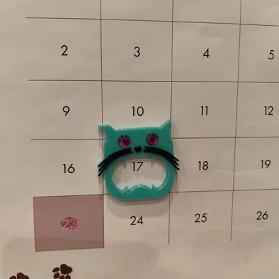 Calendar Magnet Cat – Con Trỏ Lịch Nam Châm Hình Mèo