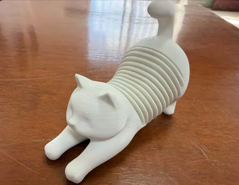 Mèo Lò Xo Duỗi Người Articulated Vui Nhộn (Cần Supports) - Image 2