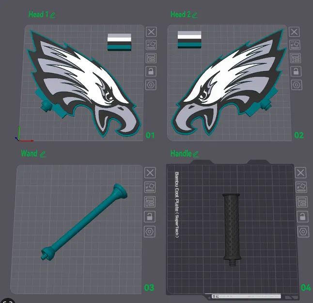 Wand thẻ tín dụng Philadelphia Eagles (Credit Card Wand) - Image 1