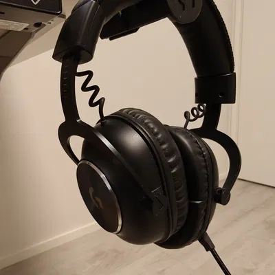 Giá treo tai nghe thu gọn gắn dưới bàn (Retractable Headset Hanger)