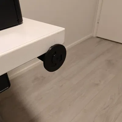 Giá treo tai nghe thu gọn gắn dưới bàn (Retractable Headset Hanger)