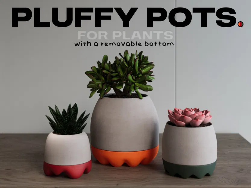 Pluffy pots – Chậu cây bông bông dễ thương - Image 1