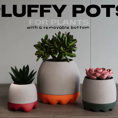 Pluffy pots – Chậu cây bông bông dễ thương