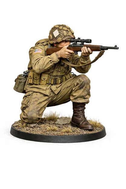 Lính Dù Bắn Tỉa Mỹ WW2 (Bolt Action) – 28mm - Image 1