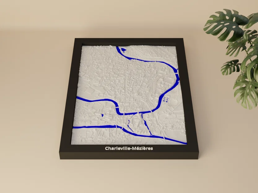 Charleville-Mézières, Pháp - Mô hình thu nhỏ 3D - Image 1
