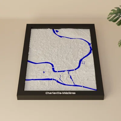 Charleville-Mézières, Pháp - Mô hình thu nhỏ 3D