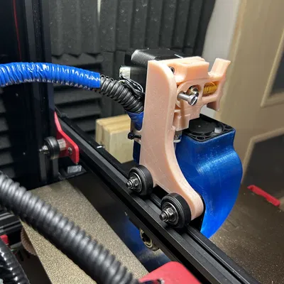 Adapter/Flange Direct Drive gắn trước cho Ender 3 (dùng X Carriage zin)