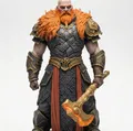 Valdos “Cinderheart” – Fire Genasi Barbarian DnD Miniature - Thumbnail 1