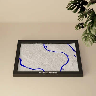 Charleville-Mézières, Pháp - Mô hình 3D Miniature