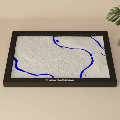 Charleville-Mézières, Pháp - Mô hình 3D Miniature