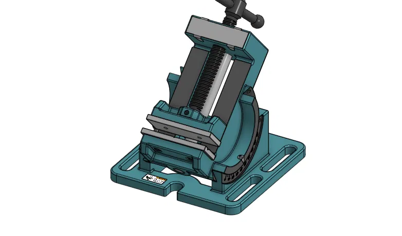 Ê-tô kẹp bàn có thể chỉnh góc (Angleable bench vice) - Image 1