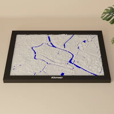 Alkmaar, Netherlands - 3D Miniature | Mô hình địa hình 3D