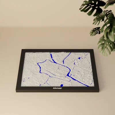 Alkmaar, Netherlands - 3D Miniature | Mô hình địa hình 3D