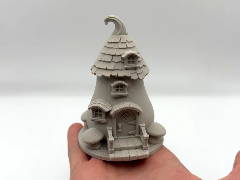 Toadstool Cottage – Nhà Nấm Fantasy Mini để In 3D - Image 1