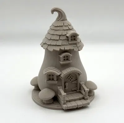 Toadstool Cottage – Nhà Nấm Fantasy Mini để In 3D