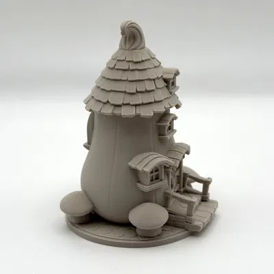 Toadstool Cottage – Nhà Nấm Fantasy Mini để In 3D