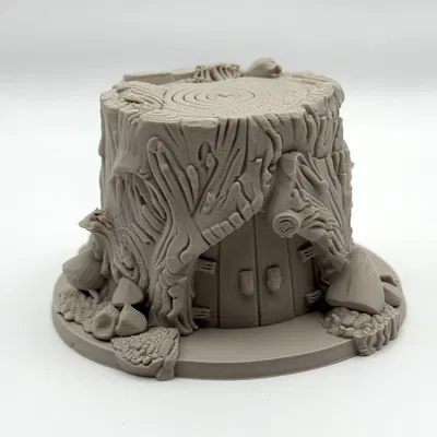 Stump Cottage – Nhà Gỗ Mini Từ Gốc Cây