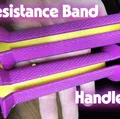 Tay cầm dây kháng lực (Resistance Band Handles) bề mặt knurled, grip 32 mm - Thumbnail 1