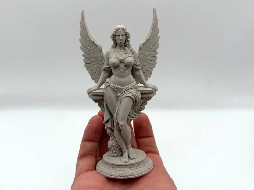 Winged Embrace – Tượng Thiên Thần Thanh Lịch - Image 1