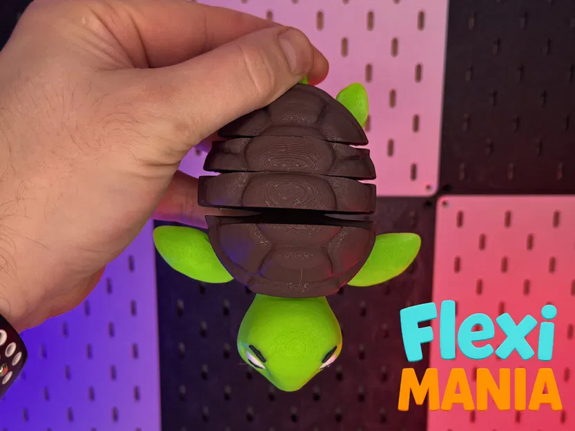 Rùa Khớp Nối Dễ Thương Print-in-Place – Không Cần Supports - Image 9