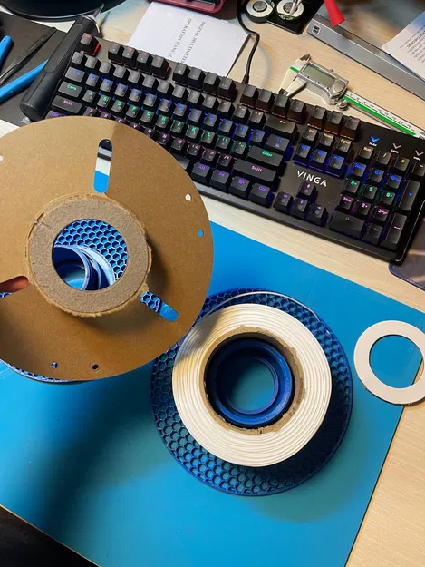 Cuộn spool tái sử dụng cho filament từ cuộn carton ELEGOO - Image 4