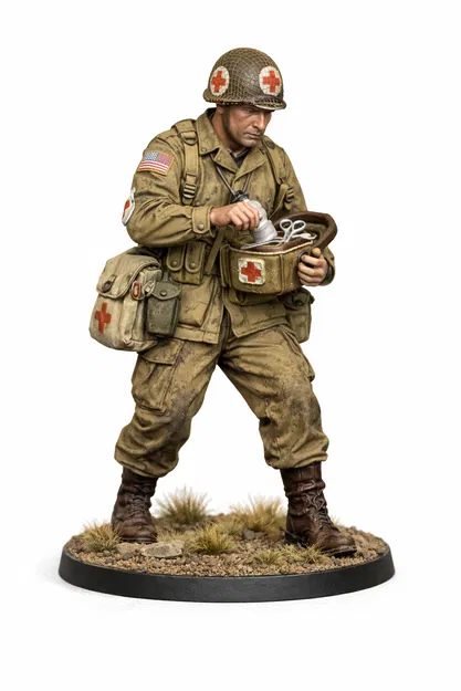 Lính Quân y Mỹ WW2 28mm (Bolt Action) - Image 1