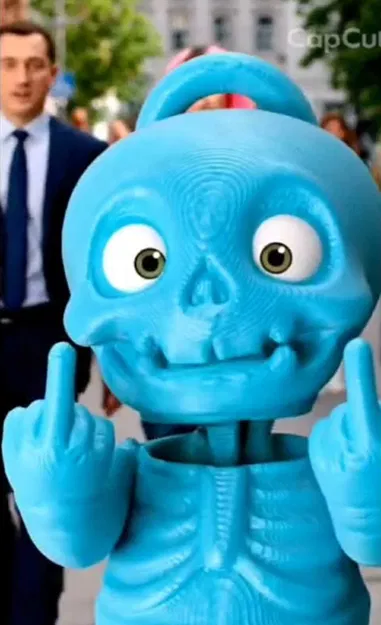 Funny fuc – Móc khóa quái vật hài hước - Image 1