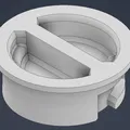 Nút bịt Spool Holder tối giản cho Creality K1 (Minimal Spool Holder Plug) - Thumbnail 2