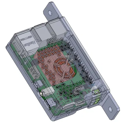 Vỏ BTT Pi V1.2 kèm ngàm gắn 2020