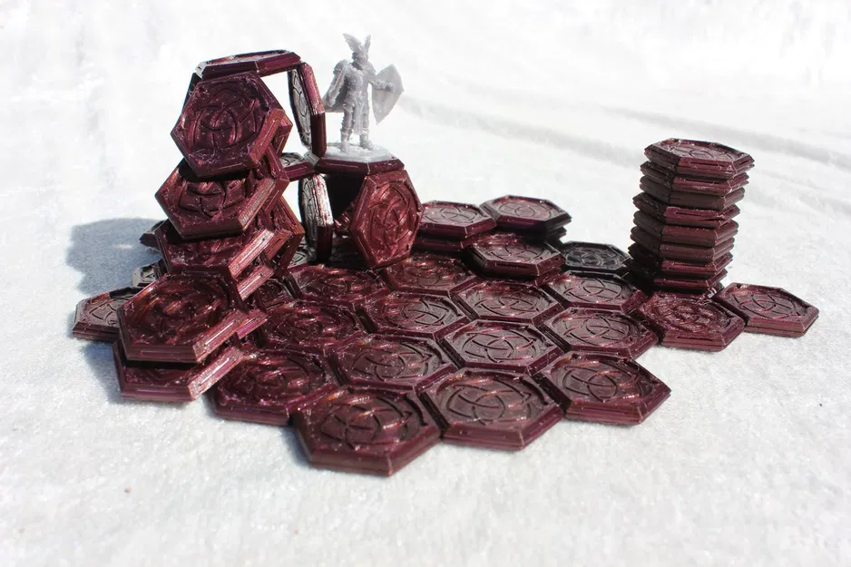 Tile lục giác nam châm cho tabletop (Magnetic Hex tabletop tile) - Image 1