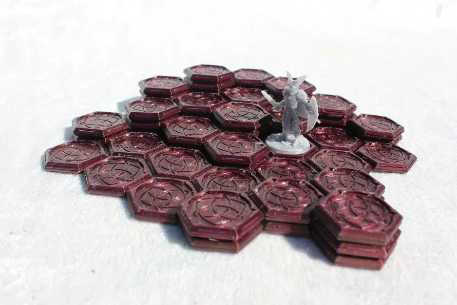 Tile lục giác nam châm cho tabletop (Magnetic Hex tabletop tile) - Image 2