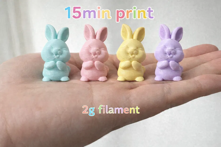Tượng Thỏ Easter Mini (Mini Easter Bunny Figurine) - Image 1
