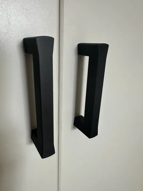 Tay nắm cửa tối giản góc cạnh (Minimalist Angular Door Handle) - Image 1