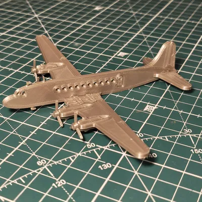 Douglas DC-4 Kit Card – Mô hình lắp ráp để in 3D