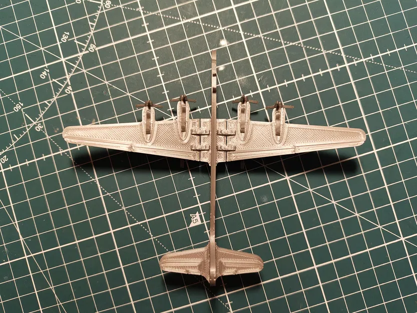 Douglas DC-4 Kit Card – Mô hình lắp ráp để in 3D - Image 3