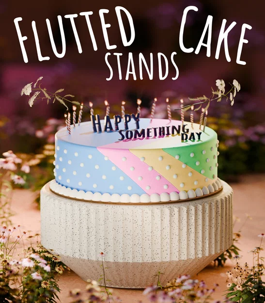 Chân đế Flutted cho món tráng miệng và nhiều mục đích khác - Image 1