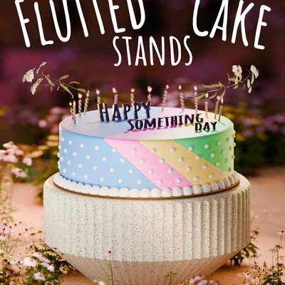 Chân đế Flutted cho món tráng miệng và nhiều mục đích khác