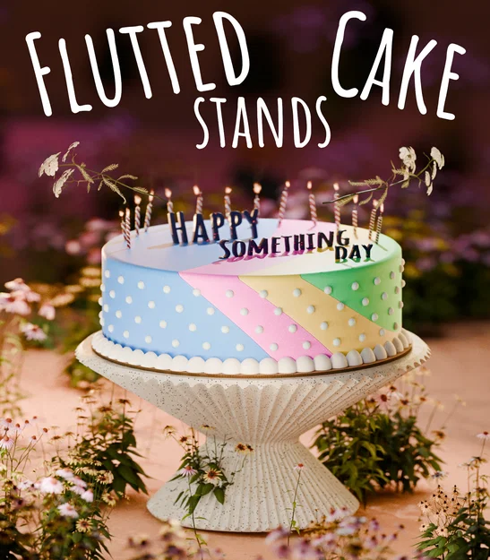 Chân đế Flutted cho món tráng miệng và nhiều mục đích khác - Image 2