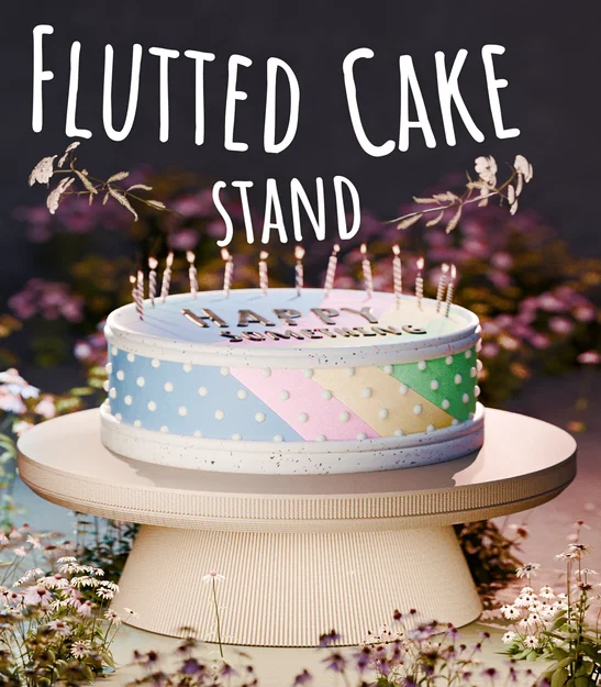 Chân đế Flutted cho món tráng miệng và nhiều mục đích khác - Image 3