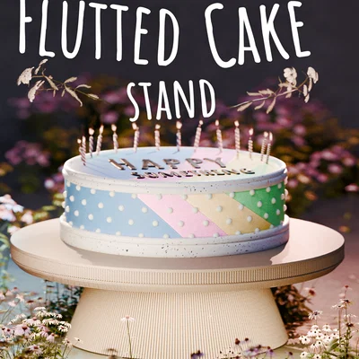 Chân đế Flutted cho món tráng miệng và nhiều mục đích khác