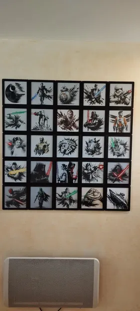 Bộ cố định lên tường cho khung 200x200mm - Image 4