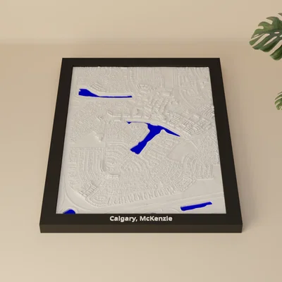 Calgary, McKenzie, Canada - Mô hình 3D thu nhỏ