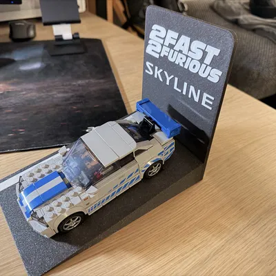 Đế trưng bày LEGO Speed Champions 76917 Nissan Skyline GT-R (R34) 2 Fast 2 Furious