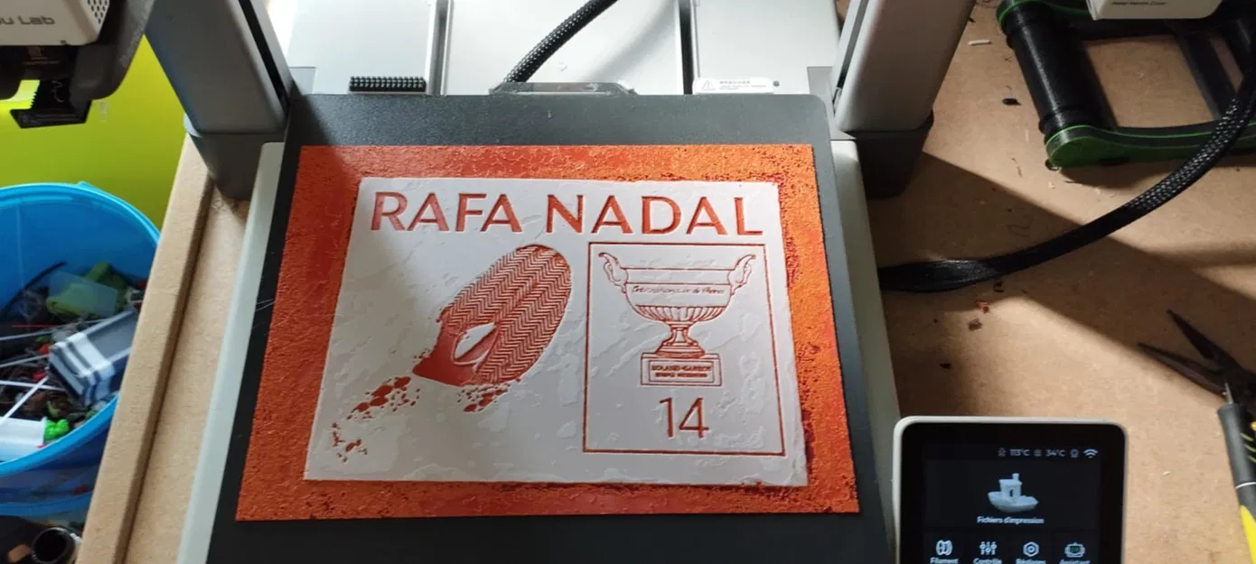 Khung cho “Nadal-on-Court-Plaque” - Image 2