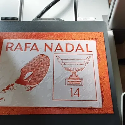 Khung cho “Nadal-on-Court-Plaque”