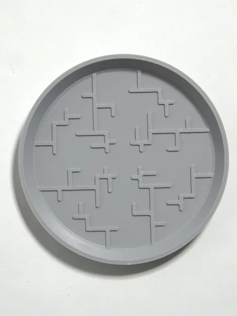 Dĩa lót chậu hình học tối giản phong cách Nhật (Japanese-Inspired Geometric Plant Pot Saucer) - Image 1