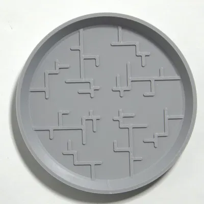 Dĩa lót chậu hình học tối giản phong cách Nhật (Japanese-Inspired Geometric Plant Pot Saucer)