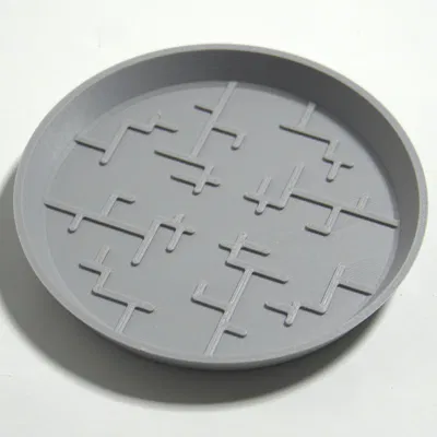 Dĩa lót chậu hình học tối giản phong cách Nhật (Japanese-Inspired Geometric Plant Pot Saucer)