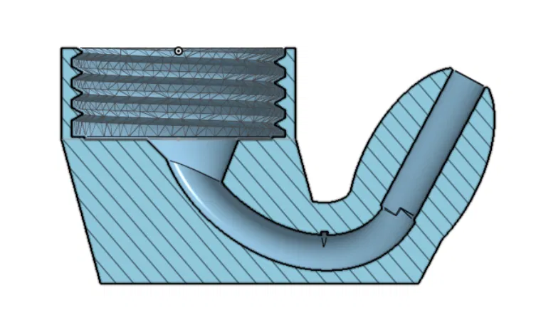 Đầu nasal shower/sinus rinse kèm adapter vặn chai - Image 2